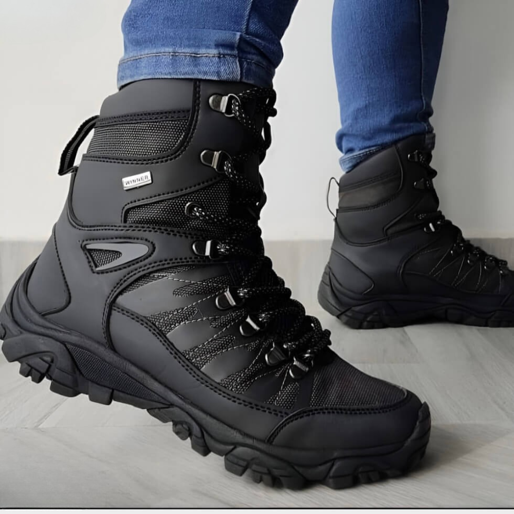 Botas Largas Botas Negras Hombre Sin Cordones Bota Hombre Outdoor