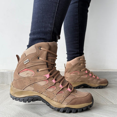 Bota mujer Outdoor Ref - 2495 Arena - Calzado Audor