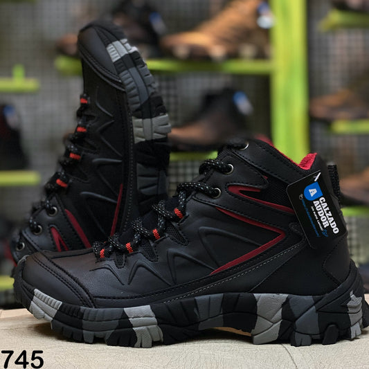 Bota Hombre Outdoor Ref- 745 Negra