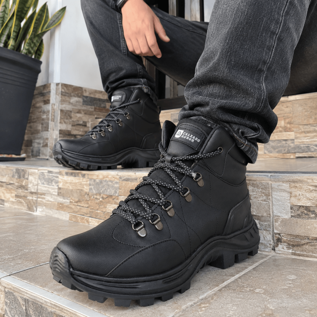 Bota Hombre Outdoor Ref- 1200 Negra - Calzado Audor