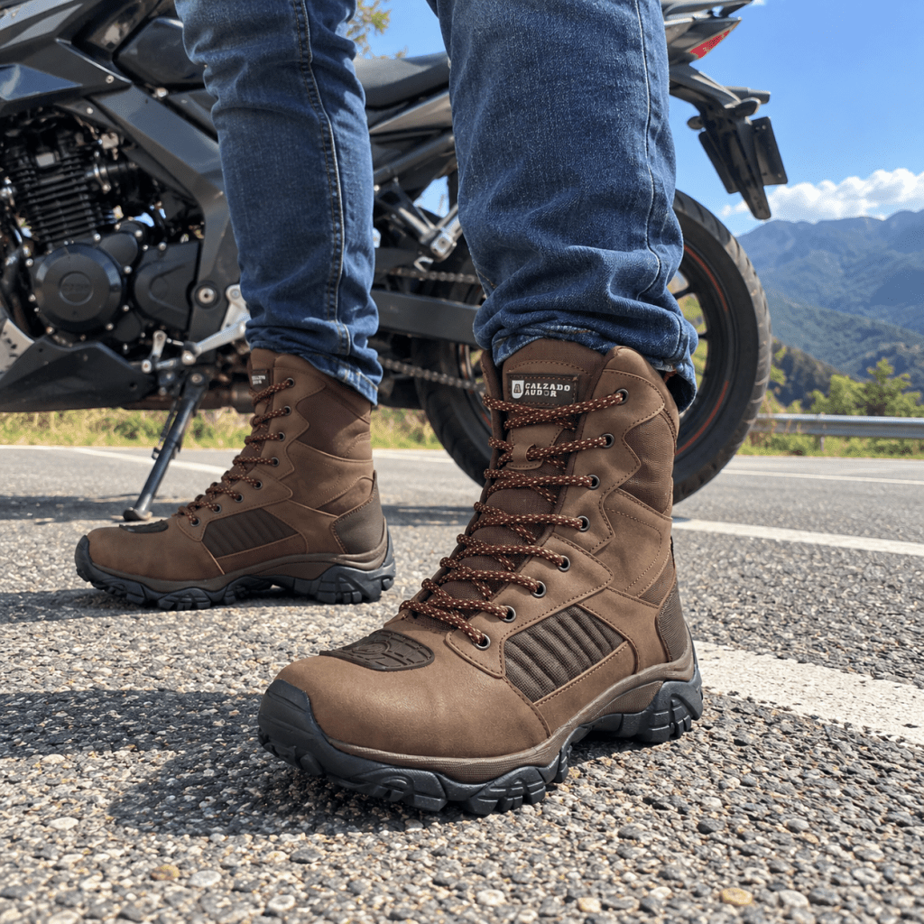 Bota Hombre Outdoor Ref- 2020 Cafe - Calzado Audor