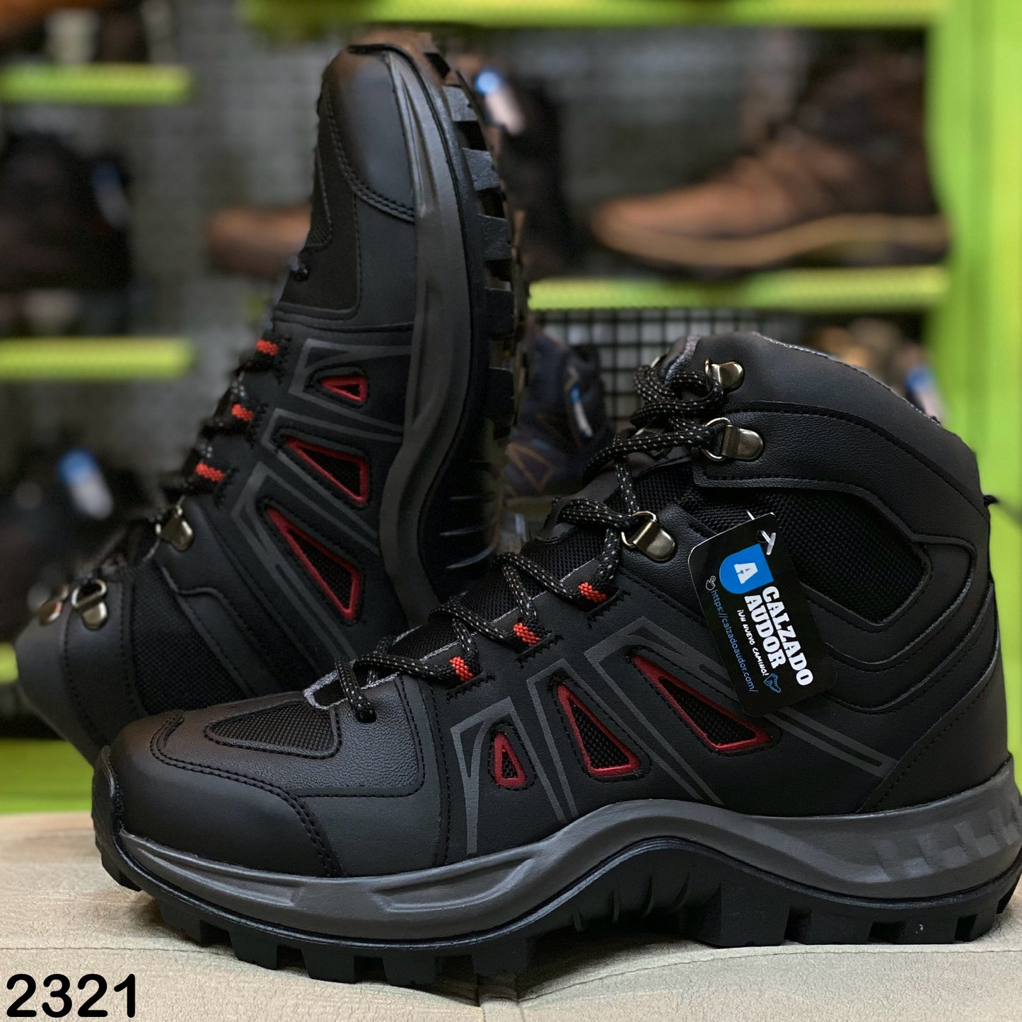 Bota Hombre Outdoor Ref-2321 Negra