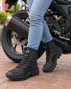 Bota mujer motera  Ref- 2614 Negra