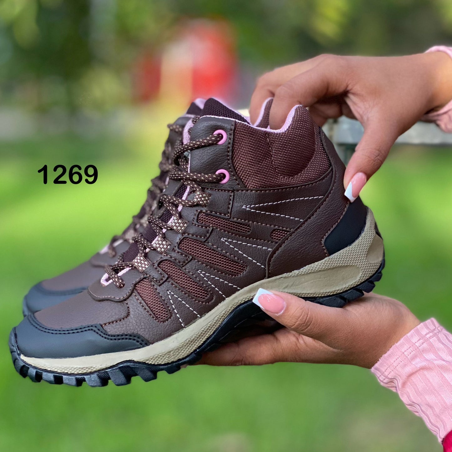 Bota mujer Outdoor Ref- 1269 Café