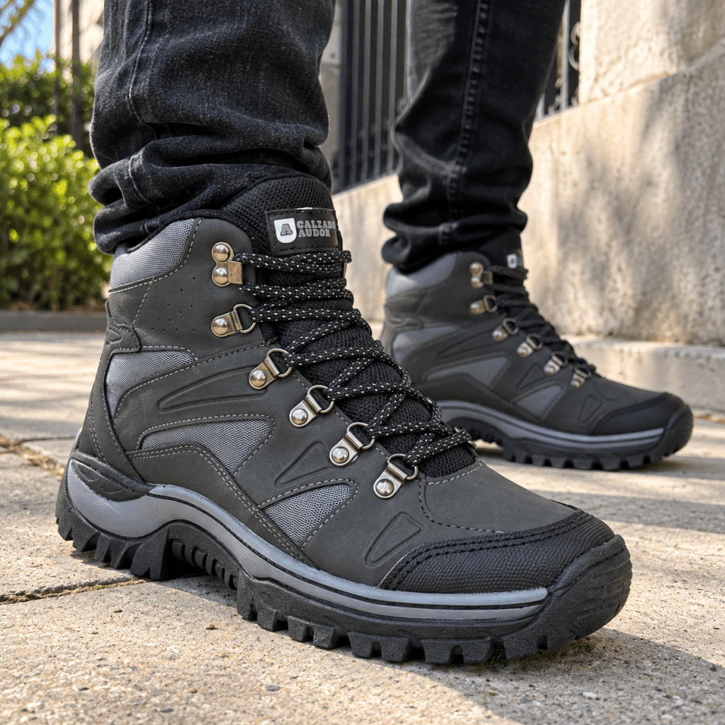 Bota Hombre Outdoor Ref- 401 Gris - Calzado Audor