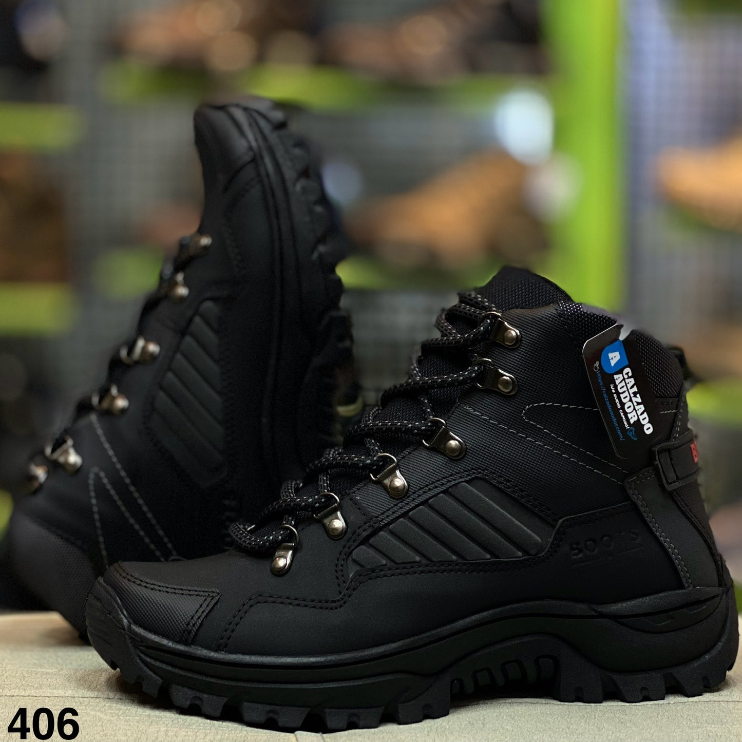 Bota Hombre Outdoor Ref- 406 Negra