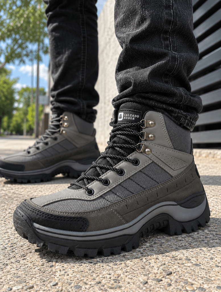 Bota Hombre Outdoor Ref- 444 Gris - Calzado Audor