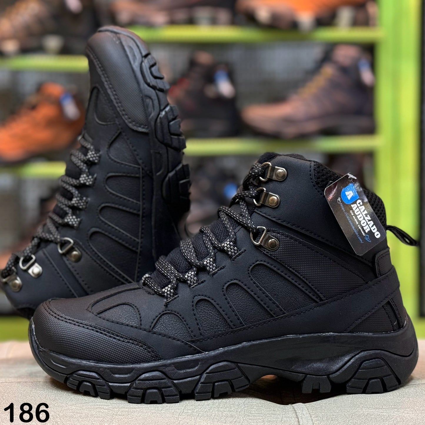 Bota Hombre Outdoor Ref- 186 Negra