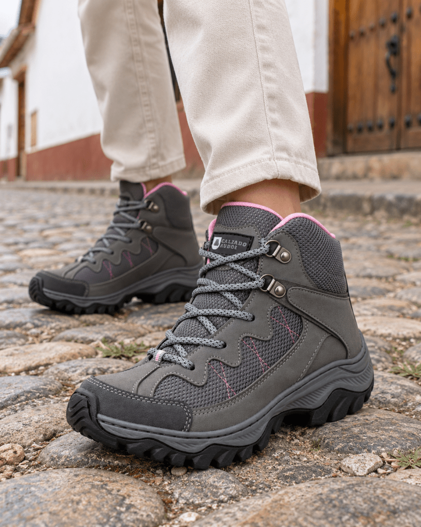 Bota mujer Outdoor Ref- 601 Gris - Calzado Audor