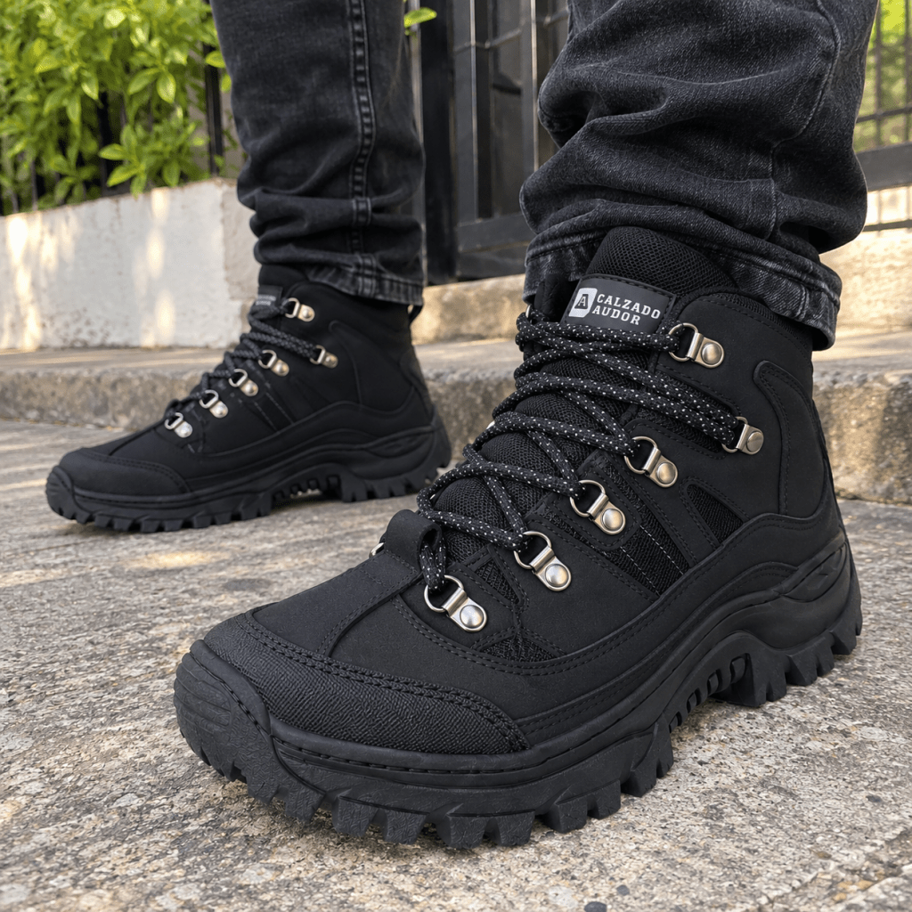 Bota Outdoor Hombre 609 Negra - Calzado Audor