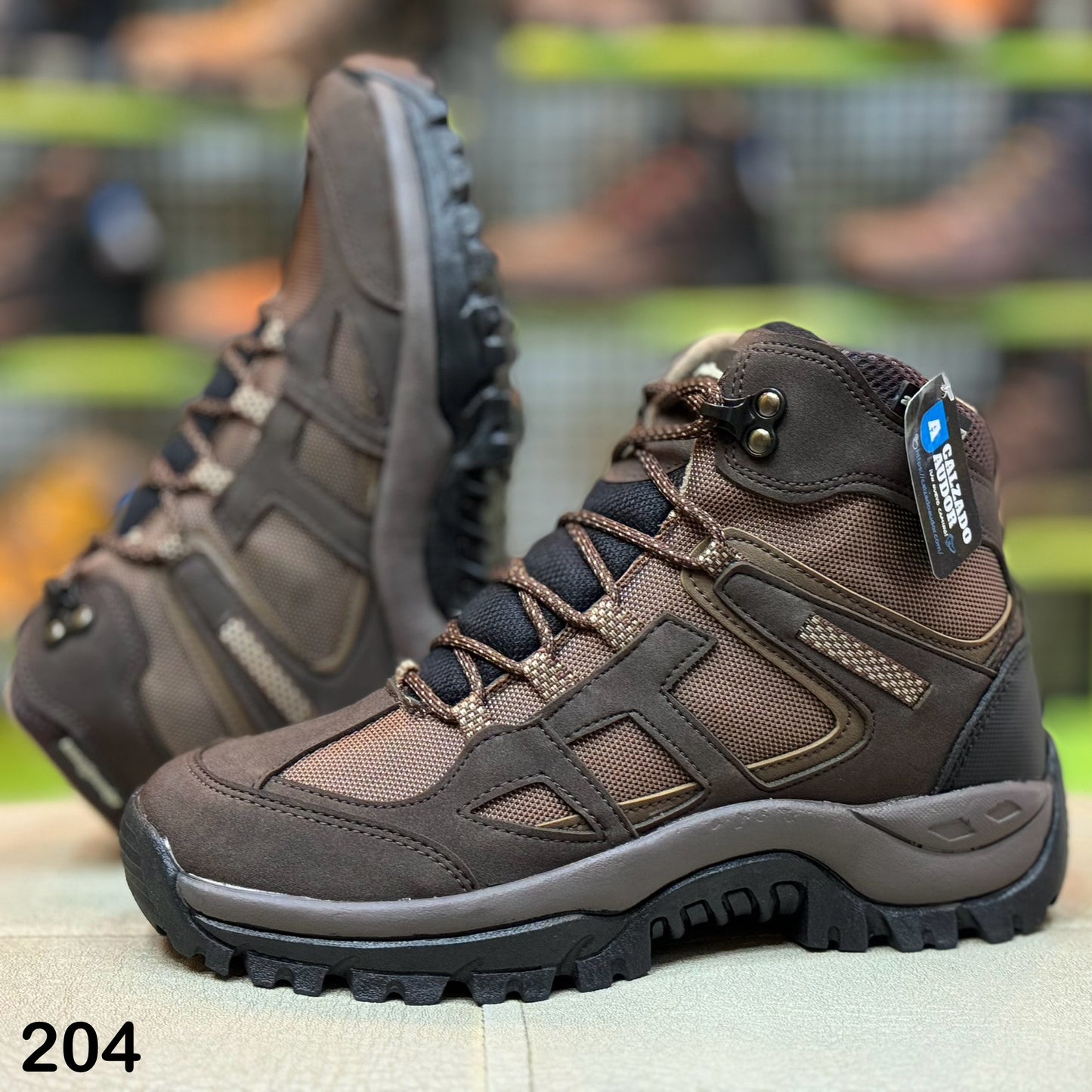 Bota Hombre Outdoor Ref- 204 Café