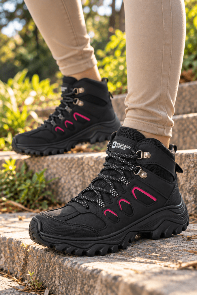 Bota mujer Outdoor Ref- 802 Negra - Calzado Audor