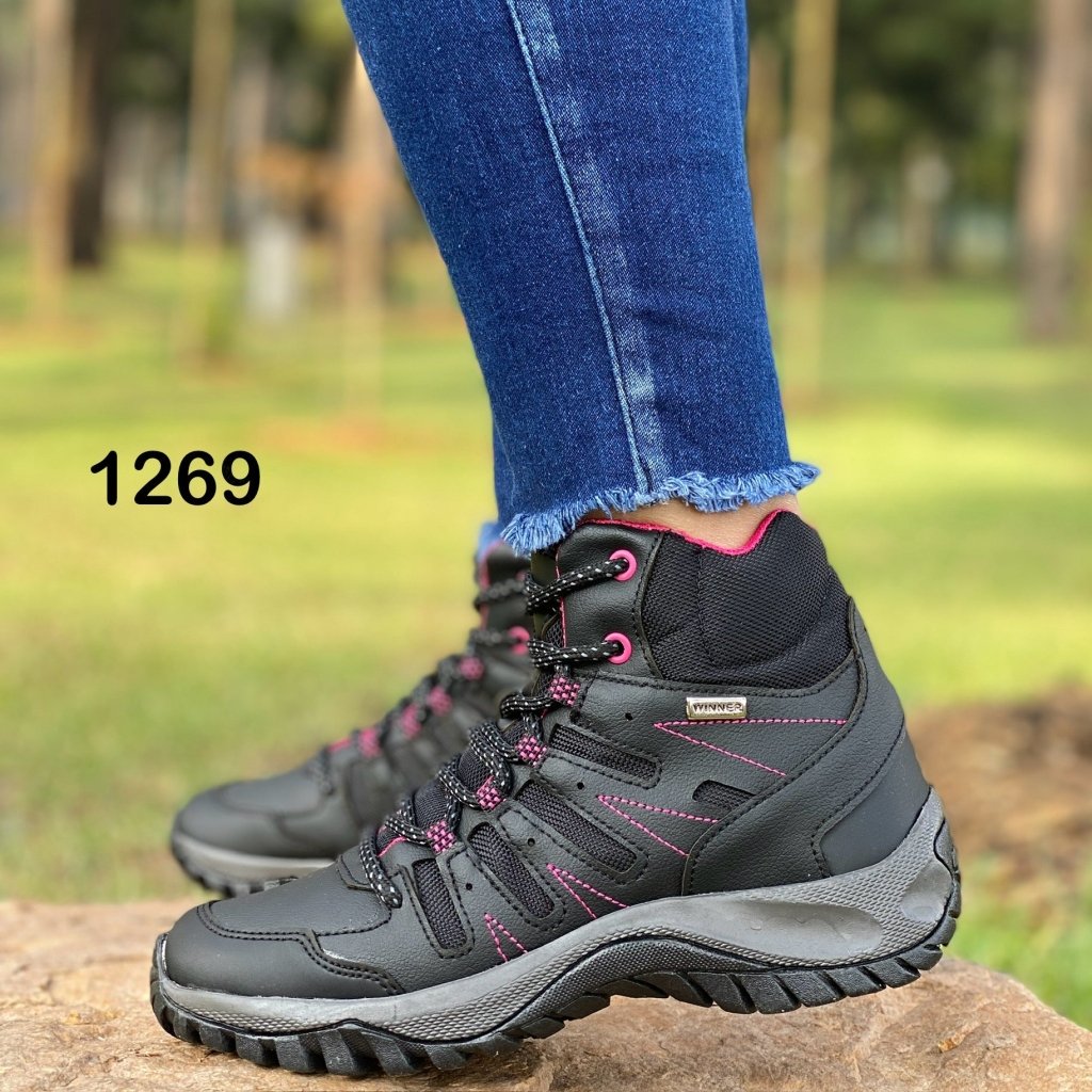Bota mujer Outdoor Ref - 1269 Negra - Calzado Audor
