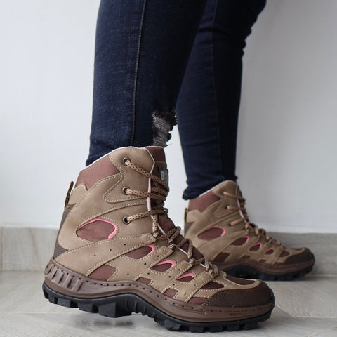 Bota mujer Outdoor Ref- 2495 Cafe - Calzado Audor