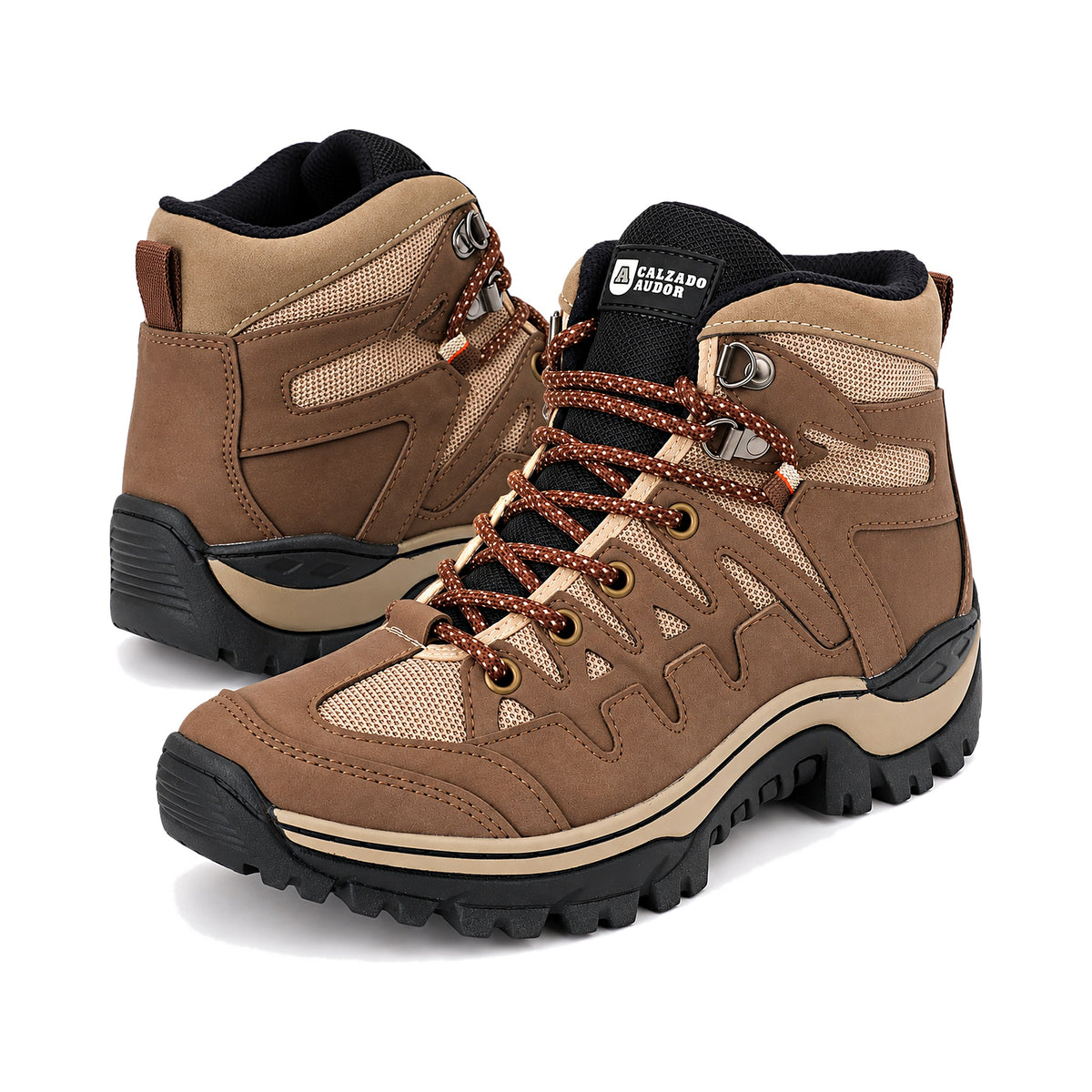 Bota Outdoor Hombre 636 Cafe- Beige