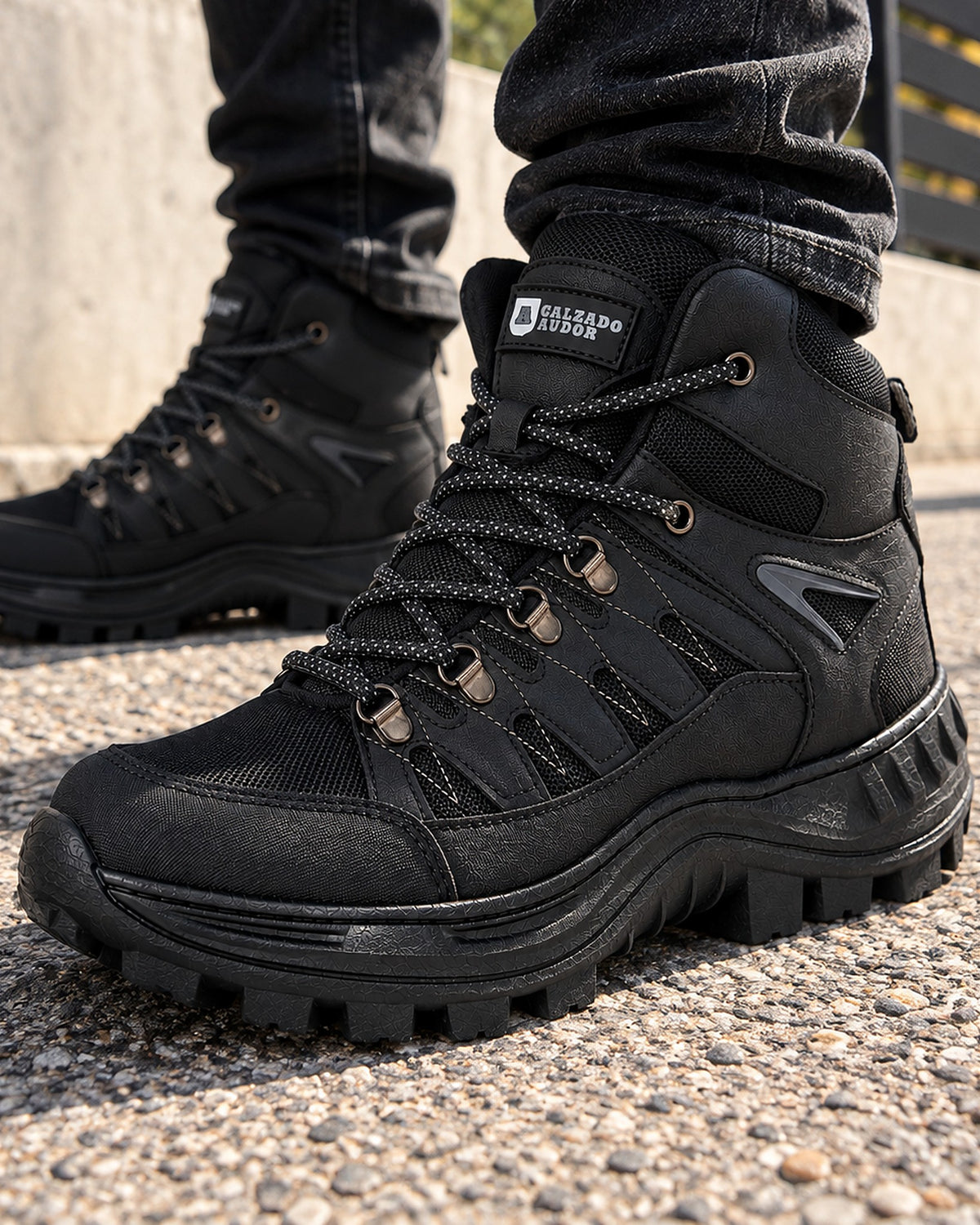 Bota Hombre Outdoor Ref- 2451 Negra