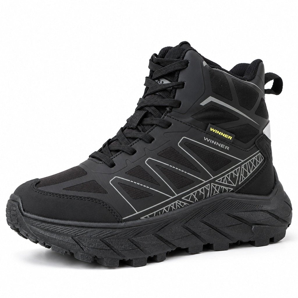 Bota hombre suela liviana Ref- 2676 Negra