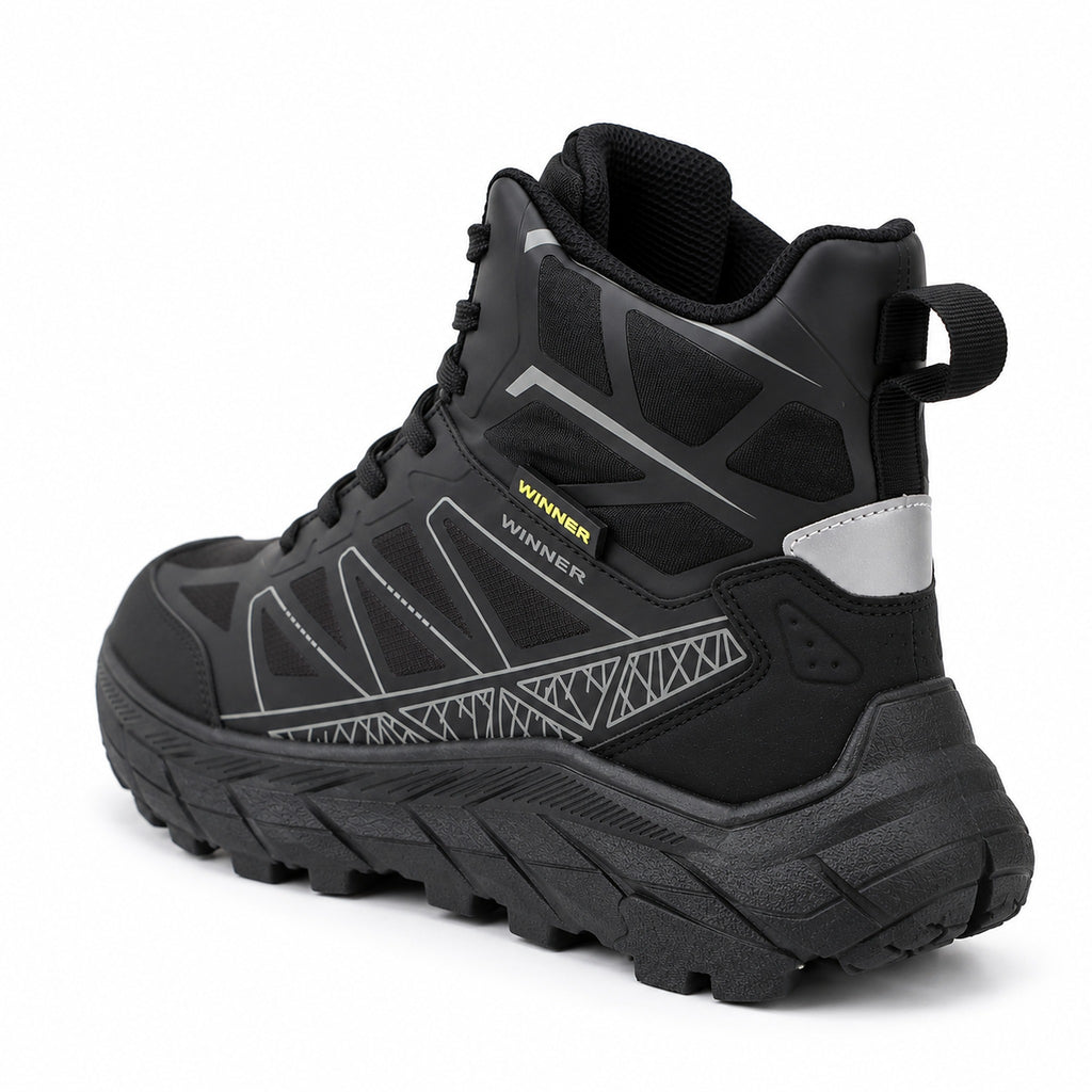 Bota hombre suela liviana Ref- 2676 Negra