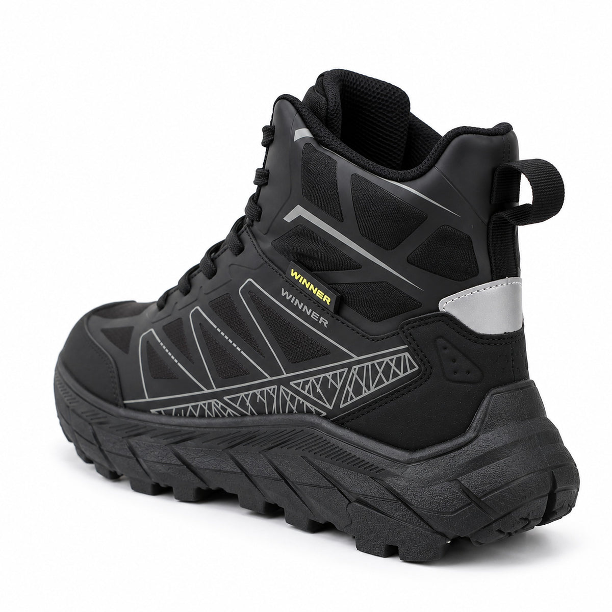 Bota hombre suela liviana Ref- 2676 Negra