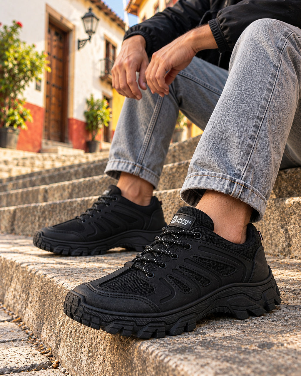 Zapato Outdoor Hombre Ref- 624 Negro